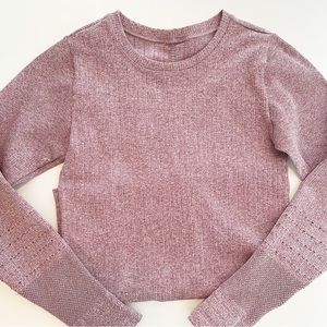 Alo fitted yoga long sleeve workout top